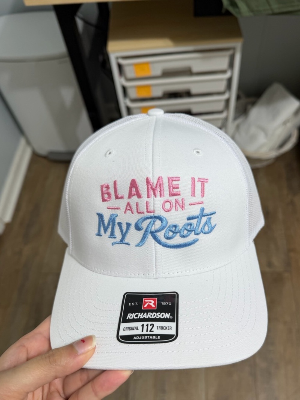 Richardson White Hat - "Blame It All On My Roots"